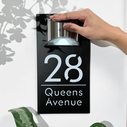 🔥49% OFF🔥Personalized Solar Modern Door Plaque