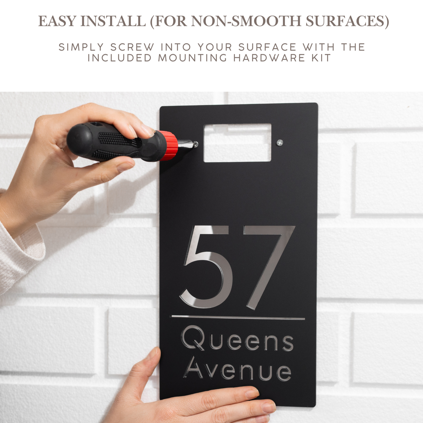 🔥49% OFF🔥Personalized Solar Modern Door Plaque