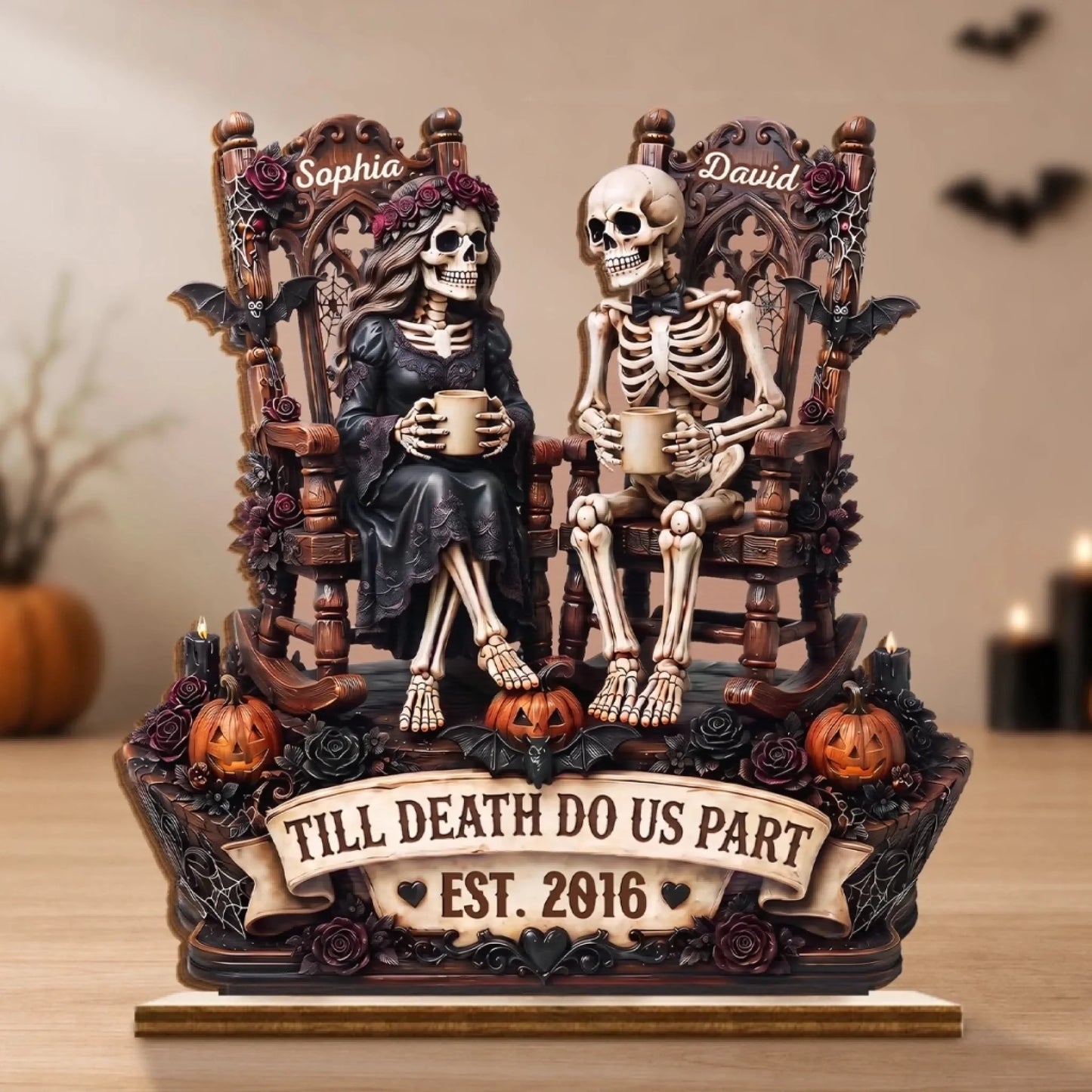 Personalized 2-Layered Wooden Plaque - Anniversary_ Hallow