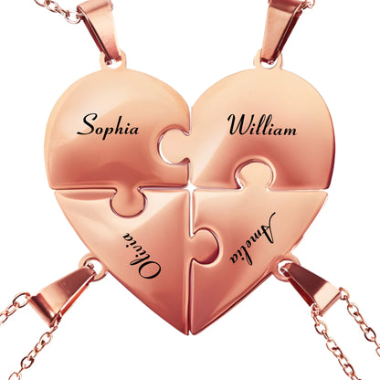 Pieces of Us™ – Personalized Family Puzzle Necklace (2)